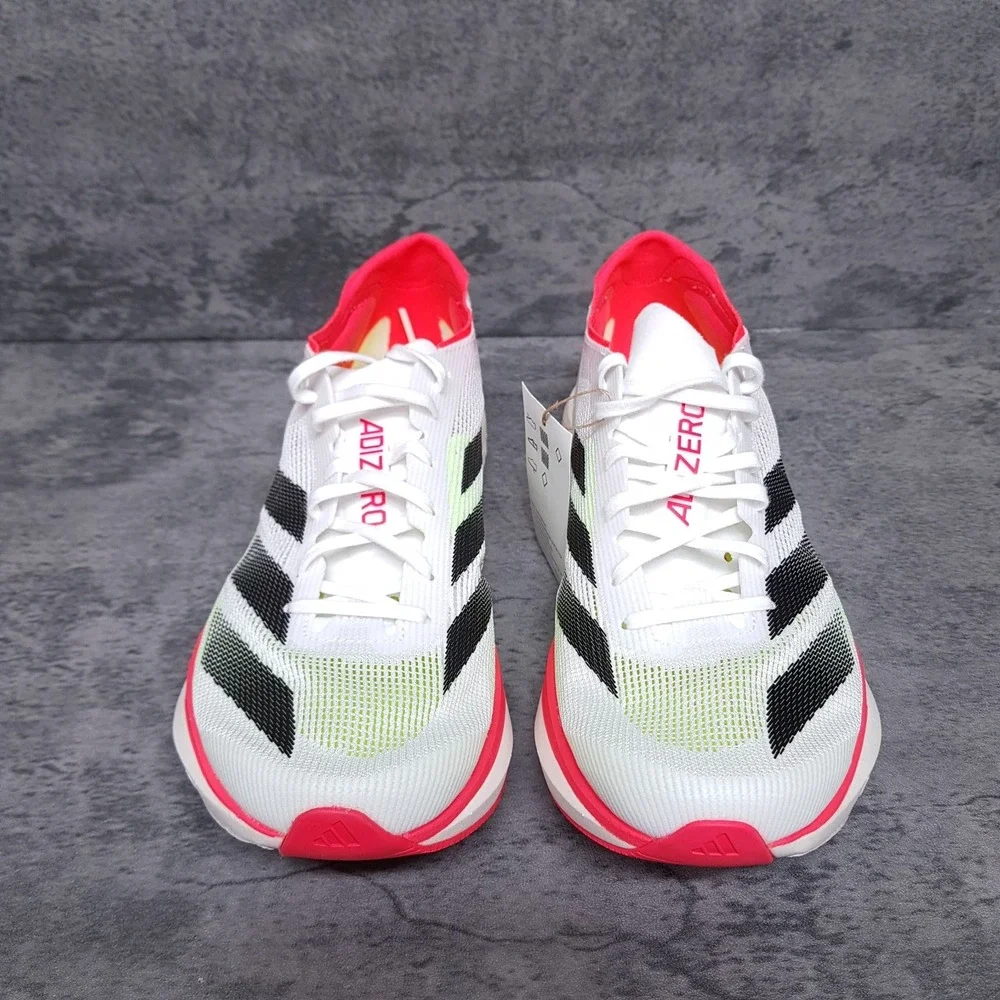 ADIDAS Adizero Takumi Sen 10 Running Shoes Womens 8.5 White Black Lucid Red